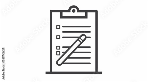 A document icon with a signature line, representing contracts, outlined on a white background.
