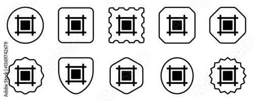Editable frame, artboard vector icon. Part of a big icon set family. Perfect for web and app interfaces, presentations, infographics, etc