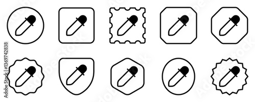 Editable eyedropper, color picker vector icon. Part of a big icon set family. Perfect for web and app interfaces, presentations, infographics, etc