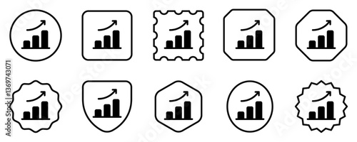 Editable bar chart, investment profit vector icon. Part of a big icon set family. Perfect for web and app interfaces, presentations, infographics, etc