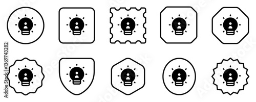Editable lightbulb, innovation vector icon. Part of a big icon set family. Perfect for web and app interfaces, presentations, infographics, etc