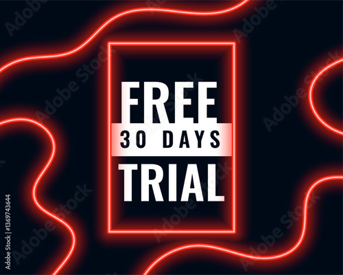 abstract style glowing neon free trial background try for 30 days