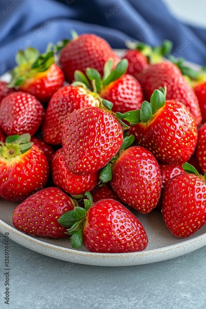 Plate Full of Fresh, Juicy Strawberries Ready to Eat,,Healthy snack,, Summer Berries, Fruit Plate Full of Fresh, Juicy Strawberries Ready to Eat,,Healthy snack,, Summer Berries, Fruit