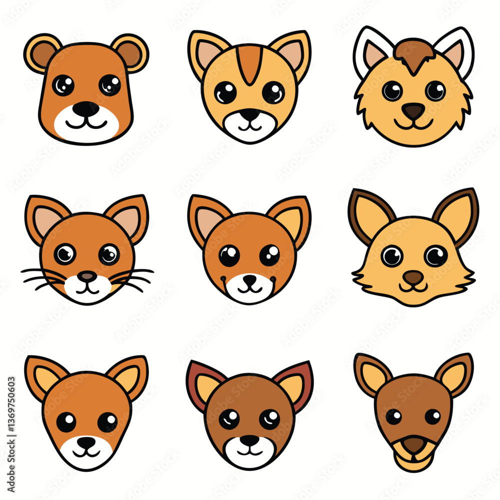 Fototapeta premium A diverse Vector set Illustrator Artwork Design