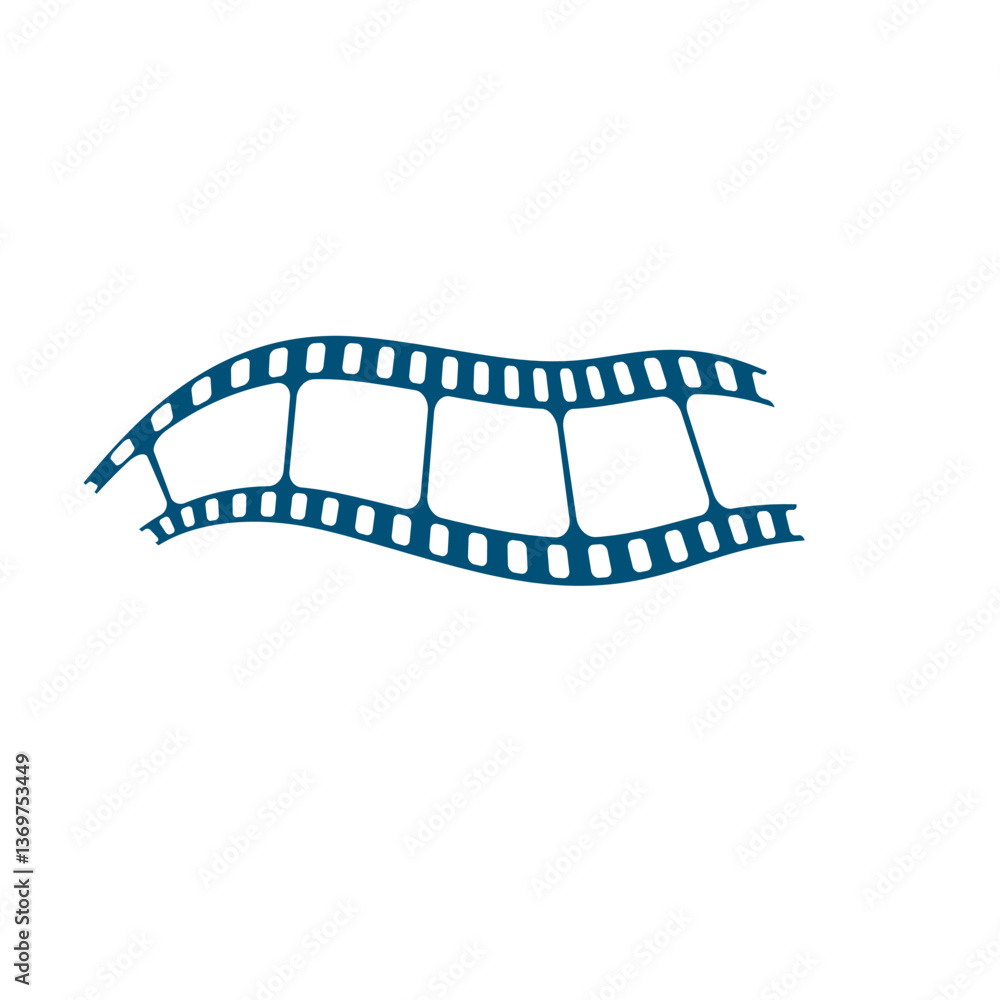 Fototapeta premium old film strip logo design