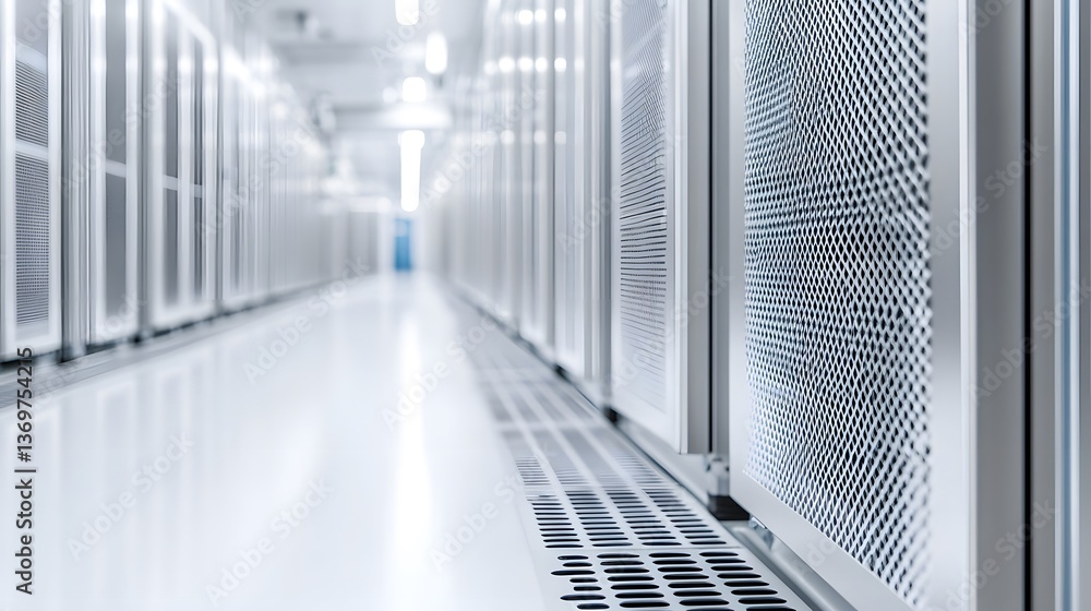 Fototapeta premium Cleanroom air system for precision manufacturing