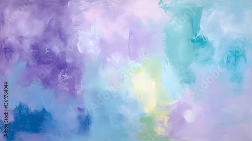 Soft pastel watercolor abstract painting