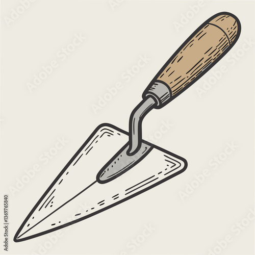 Bricklayer's trowel for construction work