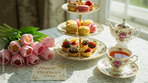 Elegant Mother's Day Tea Party settings