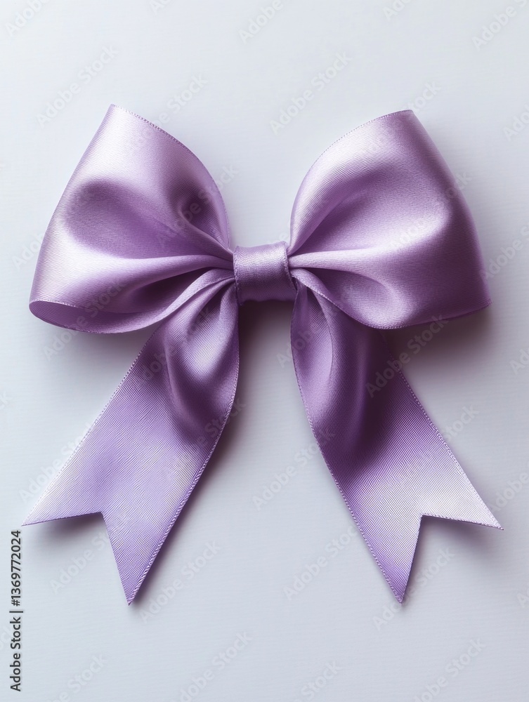 Purple Satin Bow Purple Satin Bow