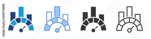 Benchmarking icon set multiple style collection