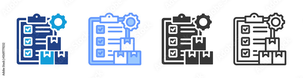 Stock Control icon set multiple style collection Stock Control icon set multiple style collection