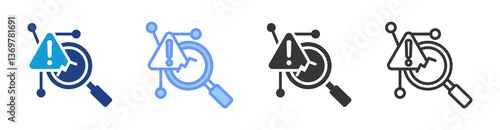 Failure Mode Effects Analysis icon set multiple style collection