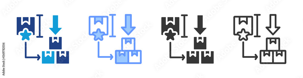 First Pass Yield icon set multiple style collection First Pass Yield icon set multiple style collection