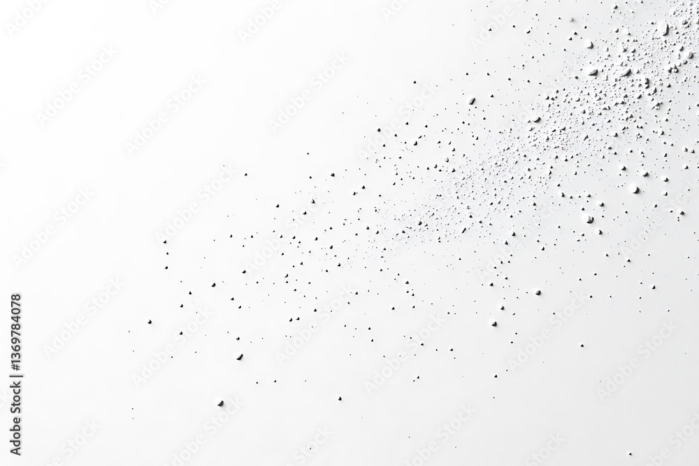 Obraz premium Abstract white background with scattered dust particles for creative design elements