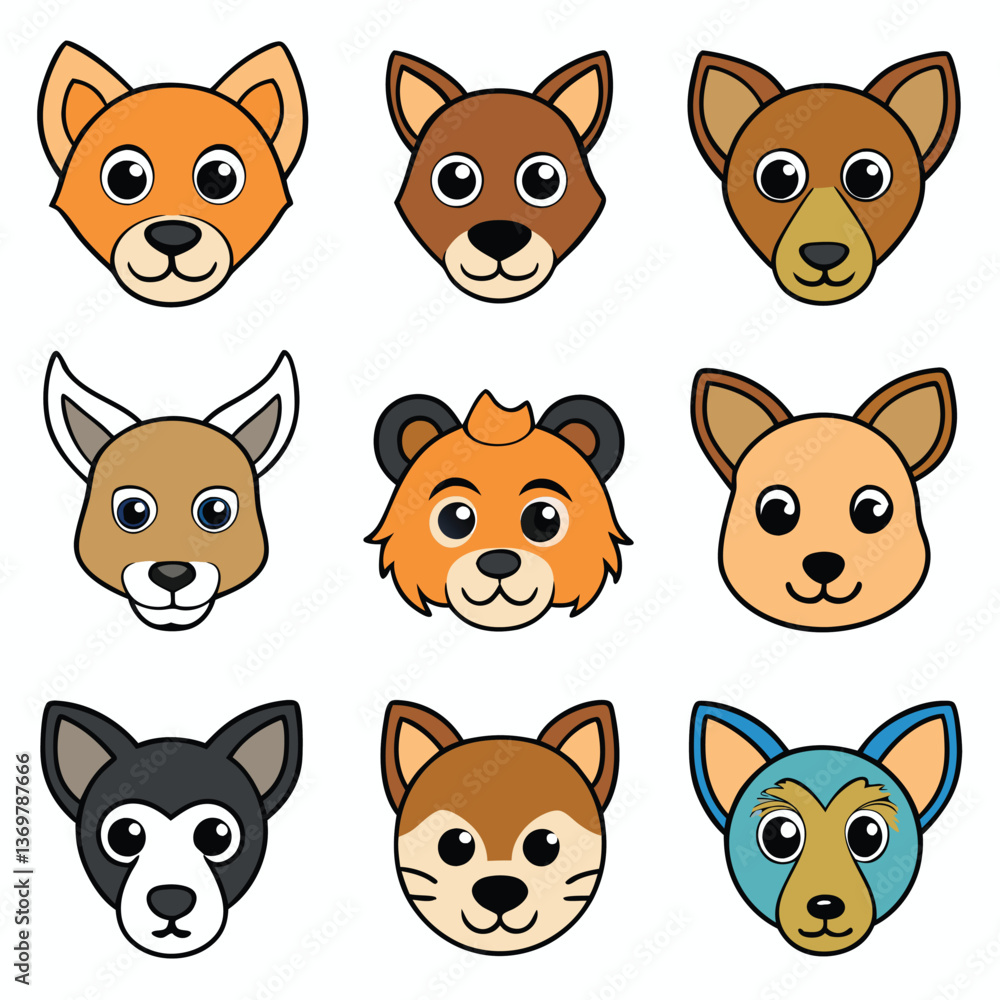 Fototapeta premium A diverse Vector set Illustrator Artwork Design