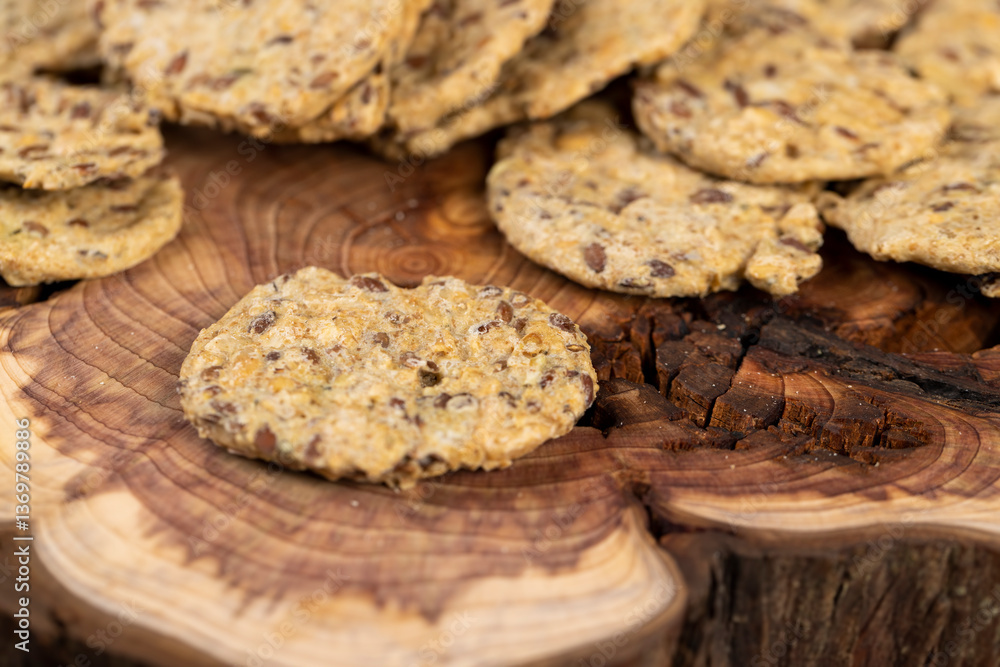 natural data cookies with the addition of flax seeds natural data cookies with the addition of flax seeds