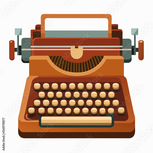 old fashioned typewriter