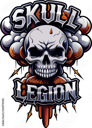 logo con teschio e ossa incrociate 02