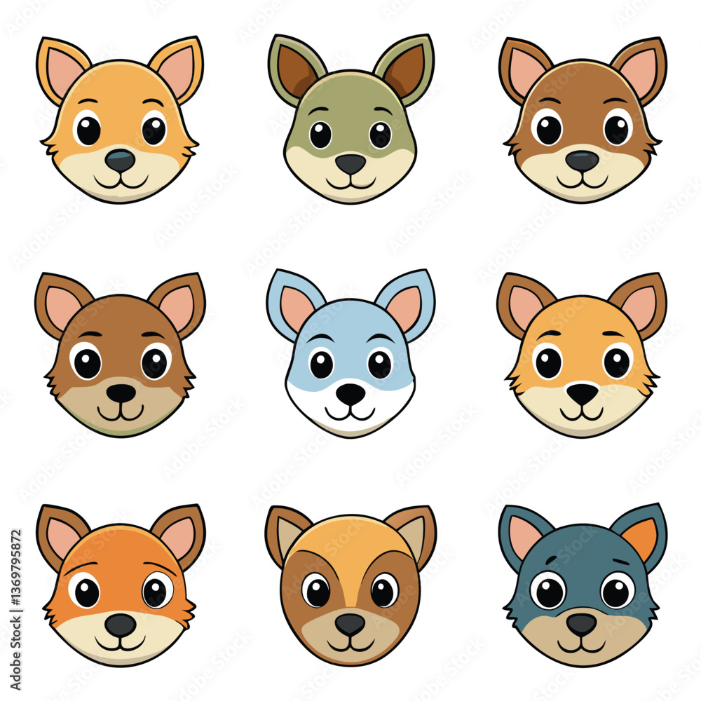 Fototapeta premium A diverse Vector set Illustrator Artwork Design