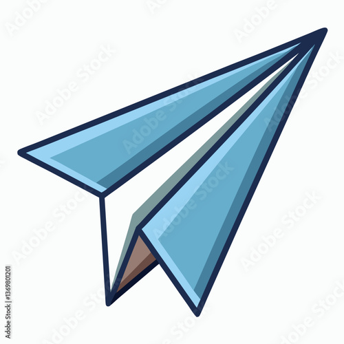 folded paper airplane with sharp edges