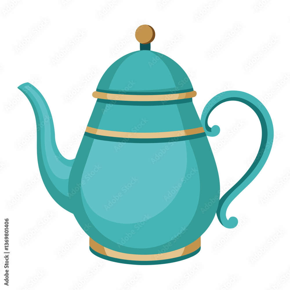 Obraz premium traditional teapot with curved spout