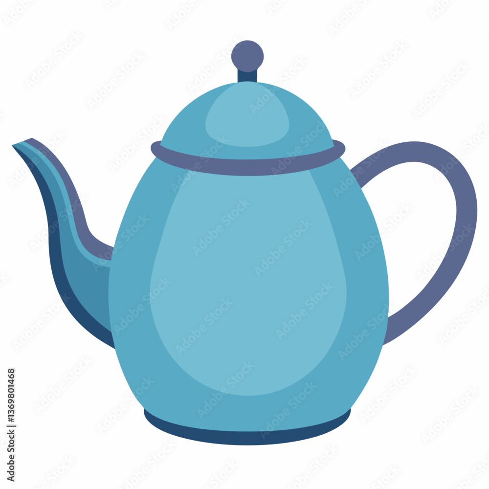 traditional teapot with curved spout traditional teapot with curved spout