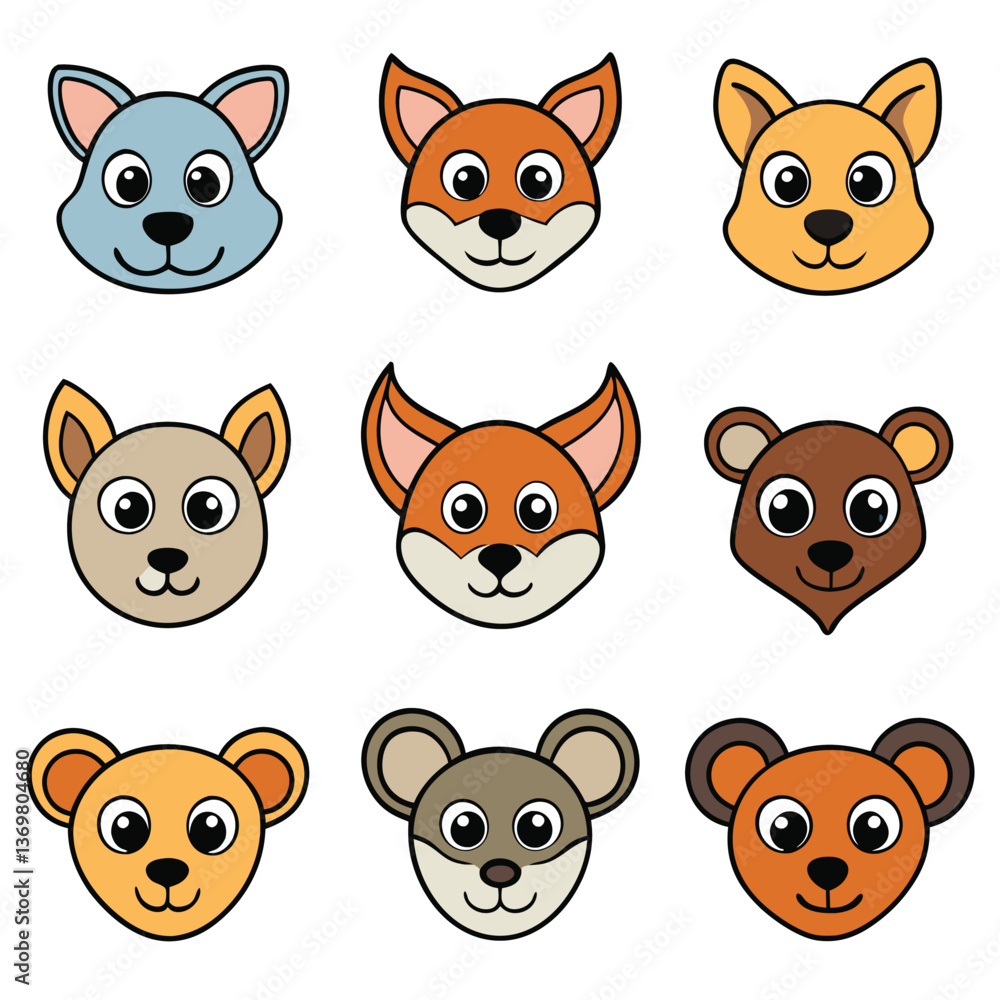 Fototapeta premium A diverse Vector set Illustrator Artwork Design 