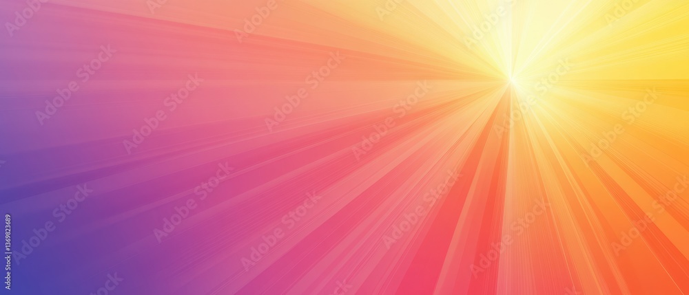 Obraz premium Radiant Light Rays Abstract Background in Shades of Warm Colors