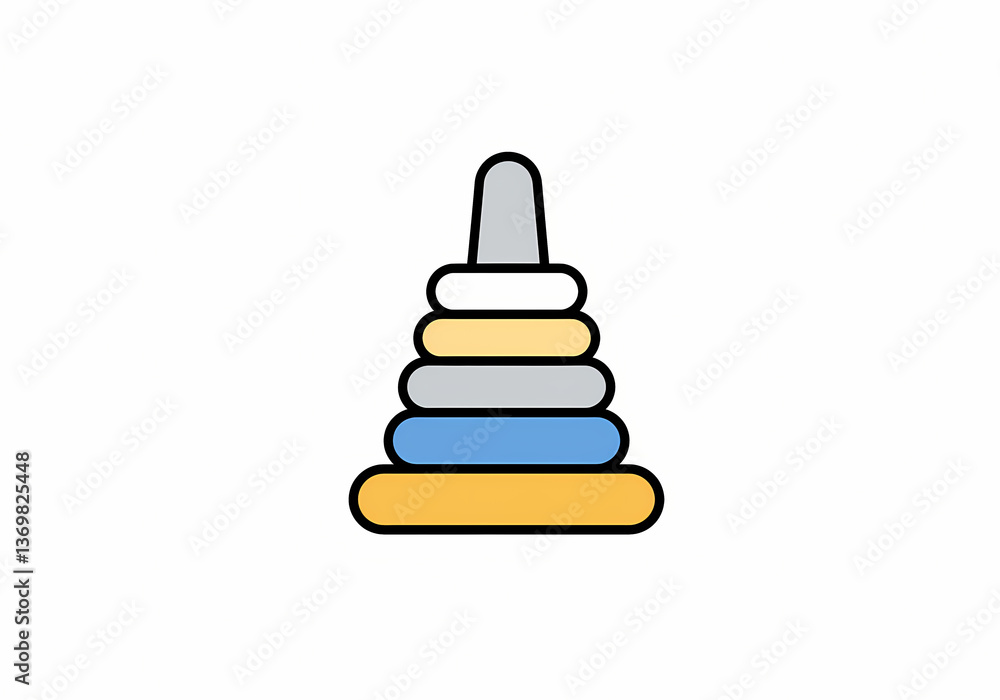 Colorful Stacking Rings Toy Colorful Stacking Rings Toy