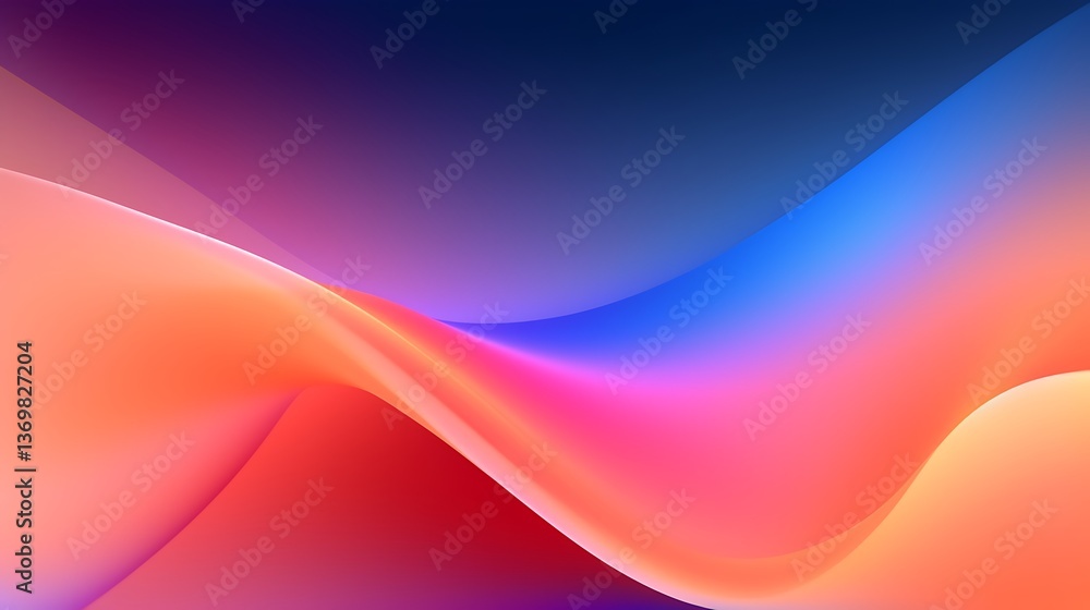 Abstract Colorful Wave Design Gradient Background Abstract Colorful Wave Design Gradient Background