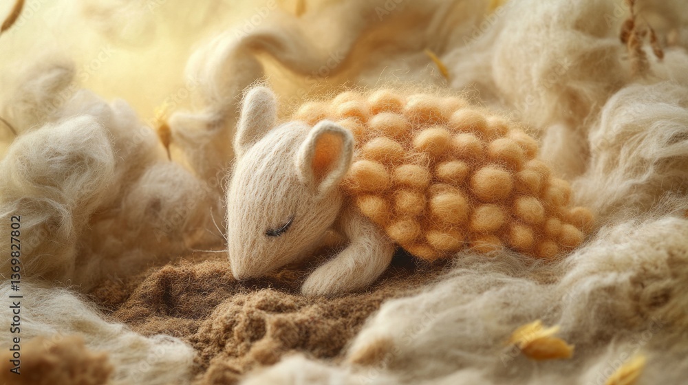 Art Handcrafted Felt Moment Detail Visible Soft Piles Art Handcrafted Felt Moment Detail Visible Soft Piles