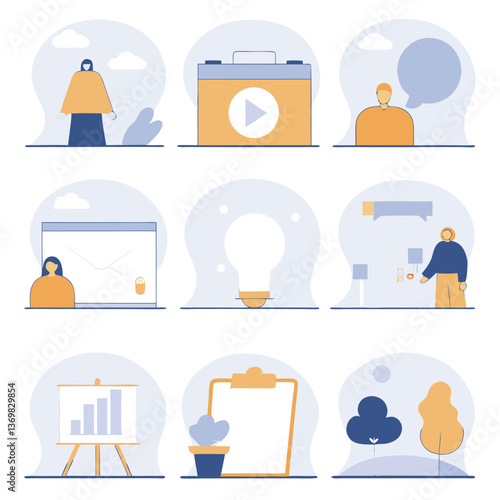 A diverse Vector set Illustrator Artwork Design