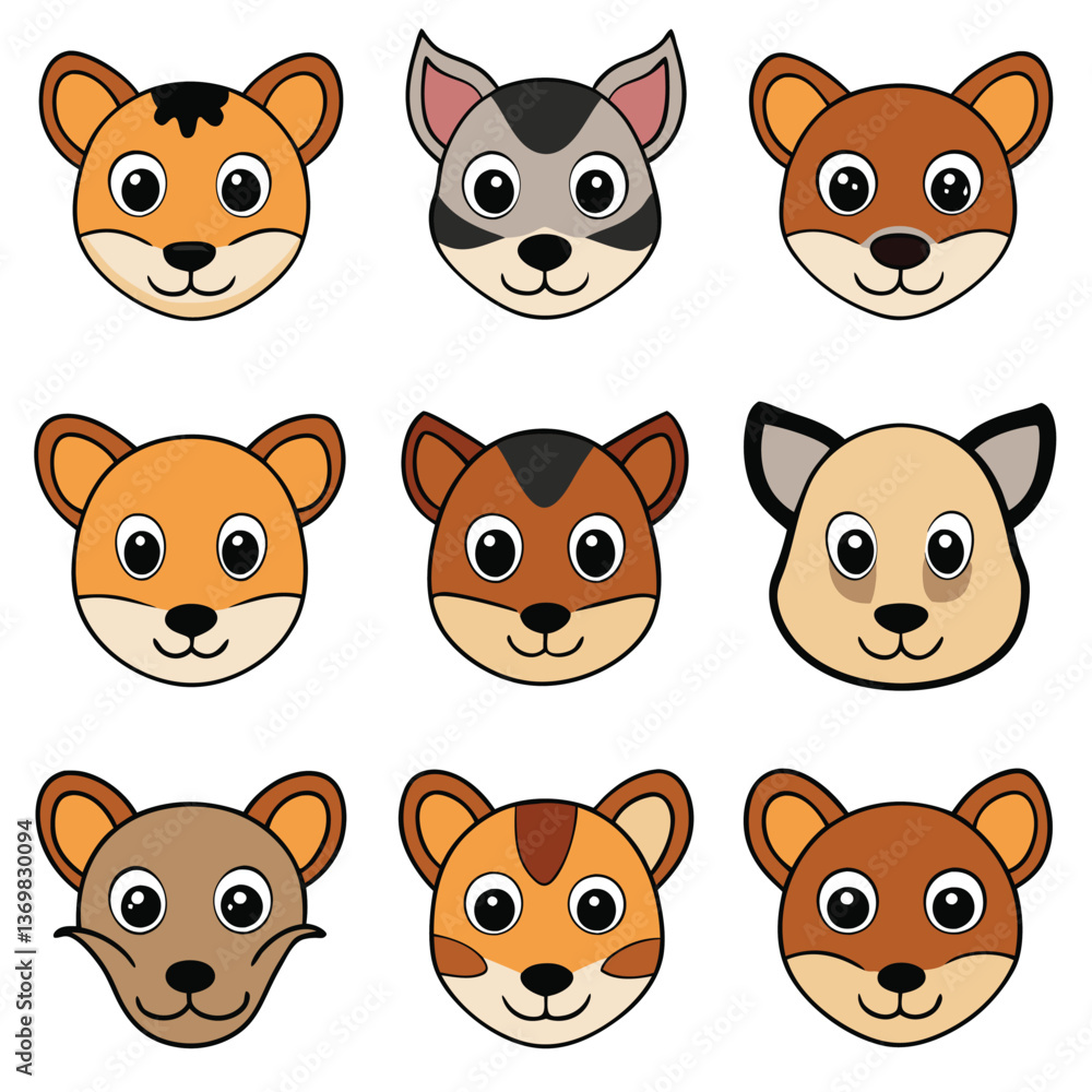 Fototapeta premium A diverse Vector set Illustrator Artwork Design