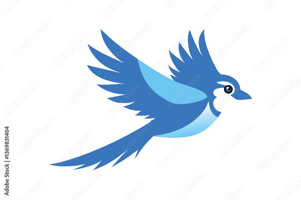 Fototapeta premium blue bird on a branch