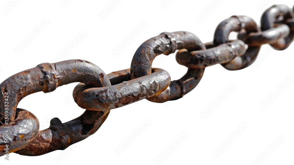 Rusty Chain's Embrace: An up-close study of a rusty chain, its weathered links telling tales of time and strength. The detailed texture of the metal offers a compelling visual experience. Rusty Chain's Embrace: An up-close study of a rusty chain, its weathered links telling tales of time and strength. The detailed texture of the metal offers a compelling visual experience.