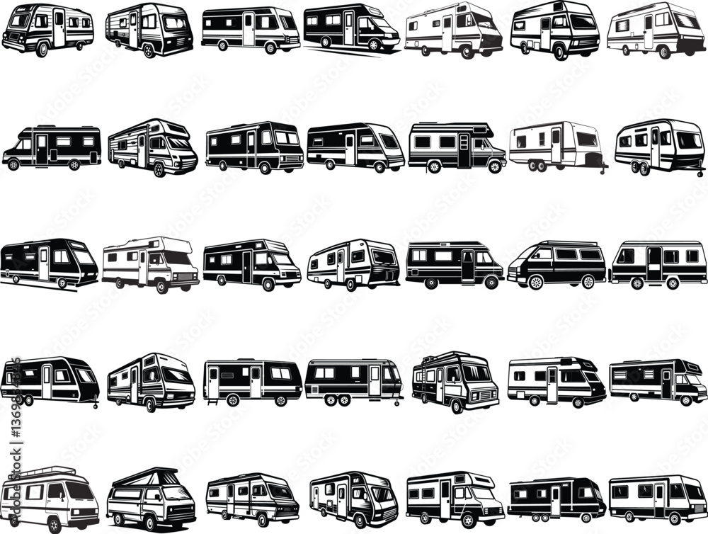 Obraz premium Caravan SVG Bundle
