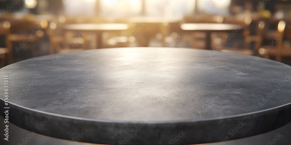 Fototapeta premium Empty Cafe Table Outdoors