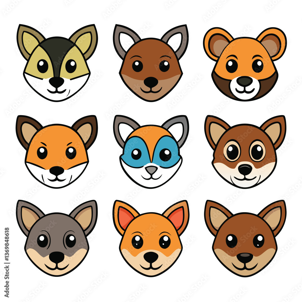 Fototapeta premium A diverse Vector set Illustrator Artwork Design
