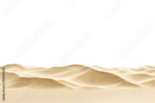 Seaside Beach Sand on transparent background