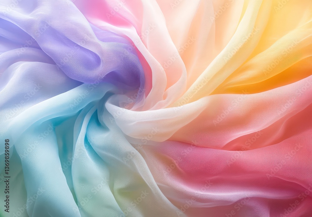 Obraz premium A detailed close up showcasing a vibrant and colorful swirl of fabric