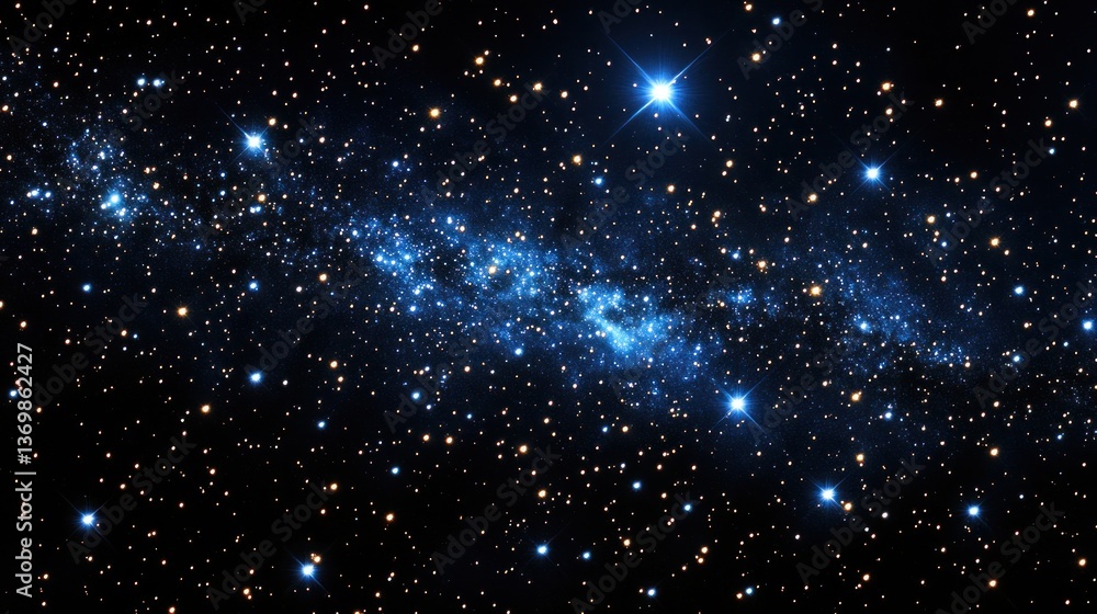 Obraz premium Celestial Symphony: A Tapestry of Stars and Nebulae