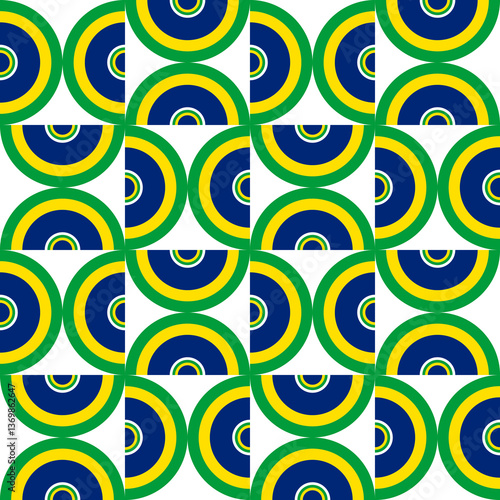 curve pattern of brazilian. geometric background for decoration. vector illustration