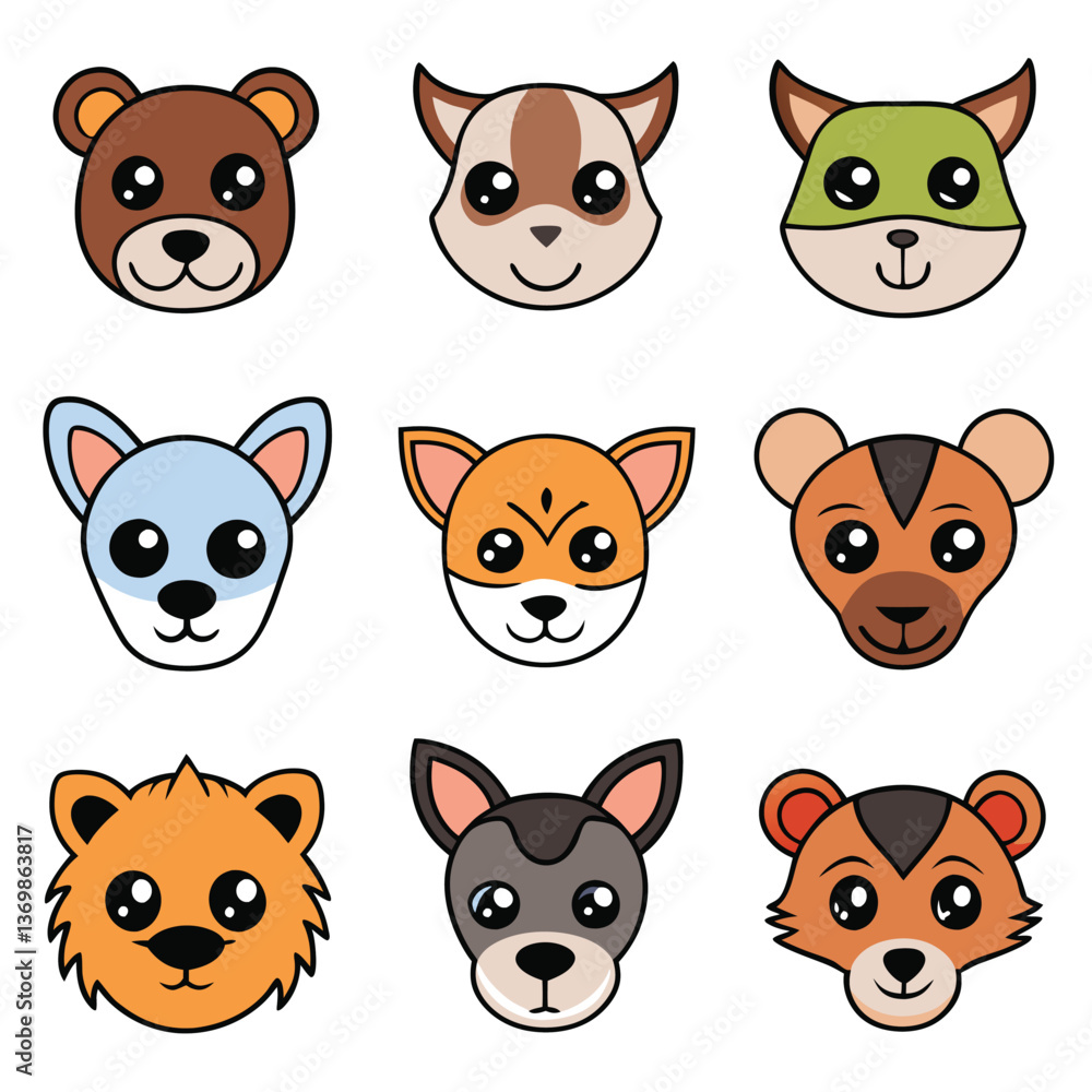 Fototapeta premium A diverse Vector set Illustrator Artwork Design