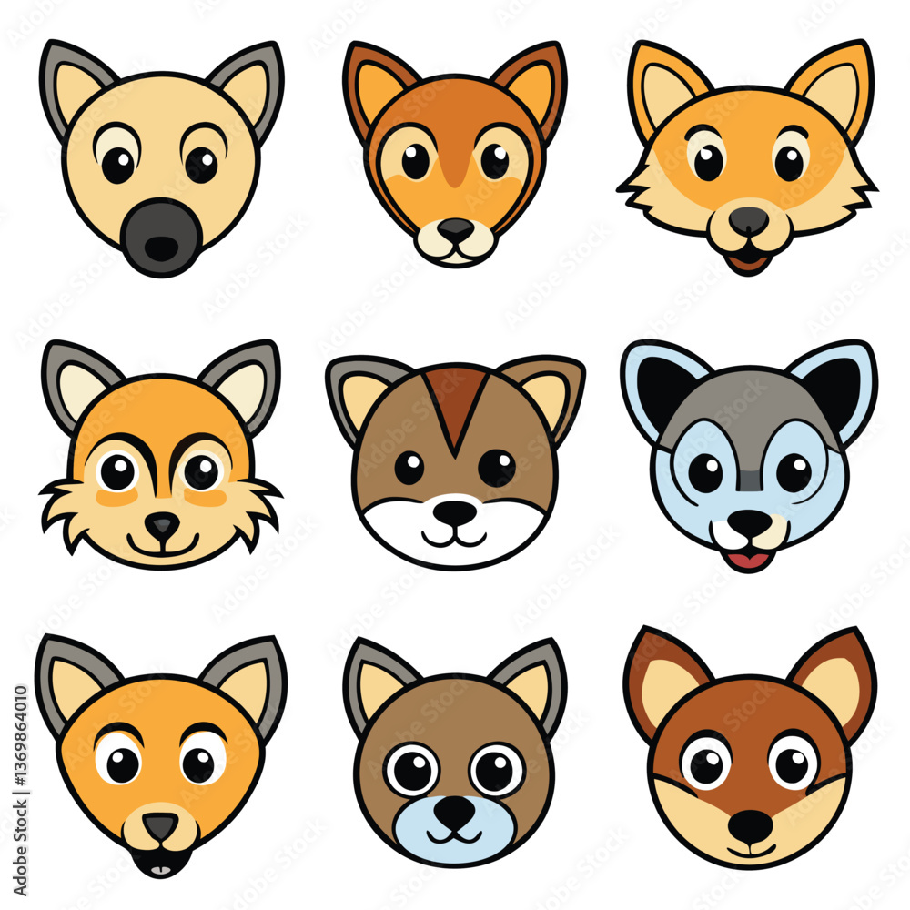 Fototapeta premium A diverse Vector set Illustrator Artwork Design
