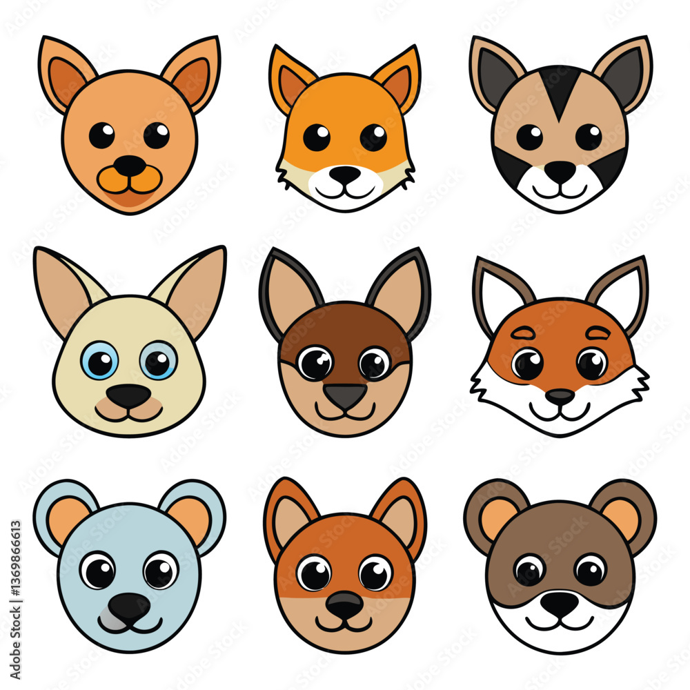 Fototapeta premium A diverse Vector set Illustrator Artwork Design