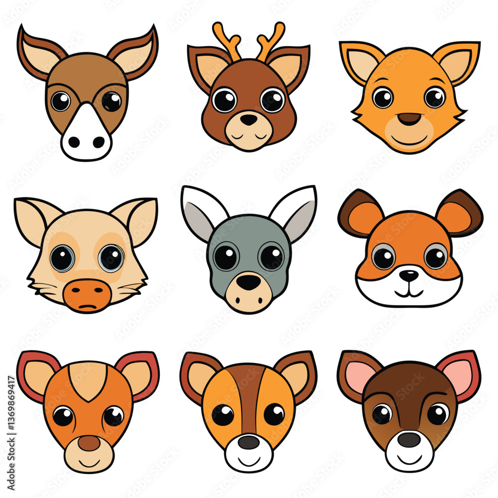 Fototapeta premium A diverse Vector set Illustrator Artwork Design