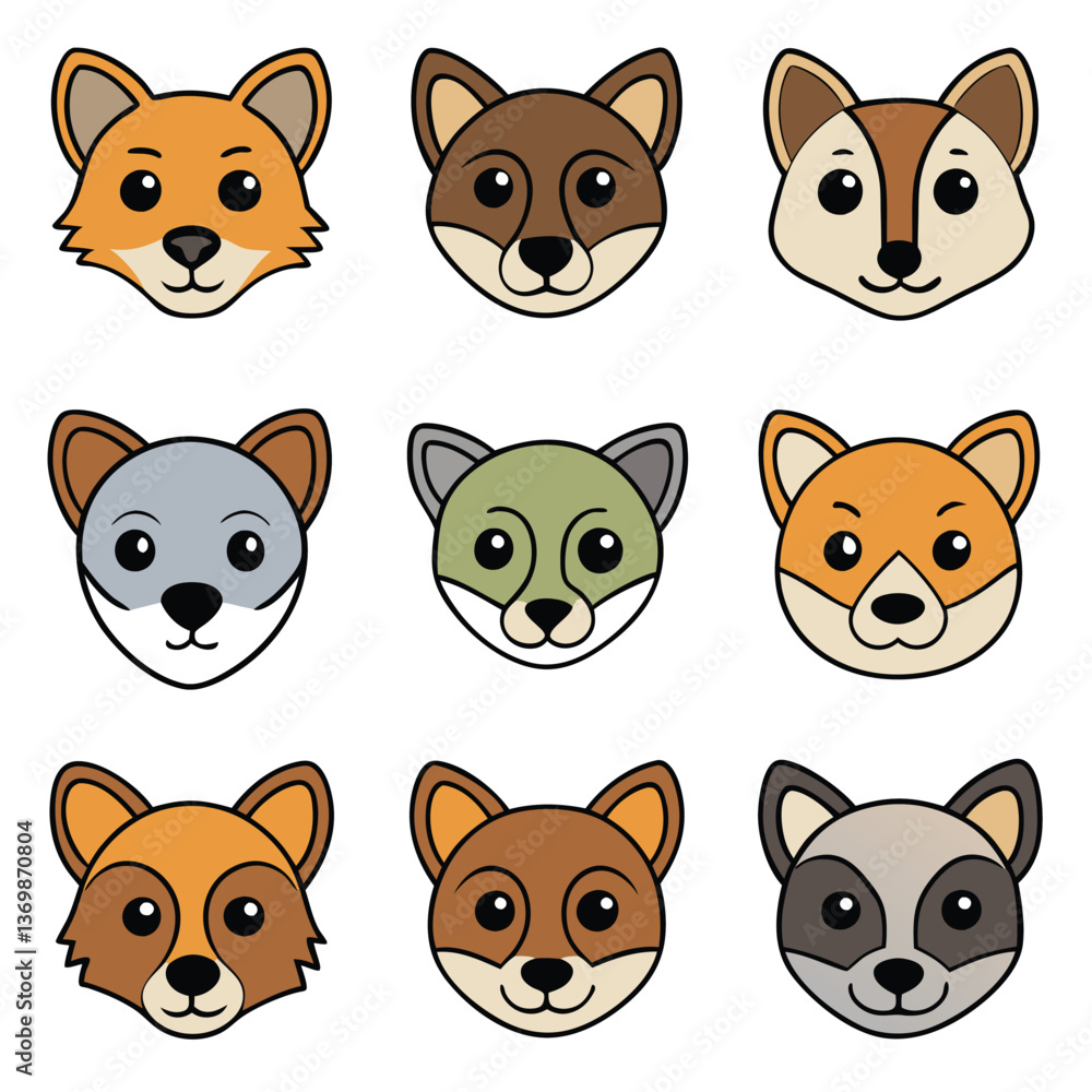 Fototapeta premium A diverse Vector set Illustrator Artwork Design