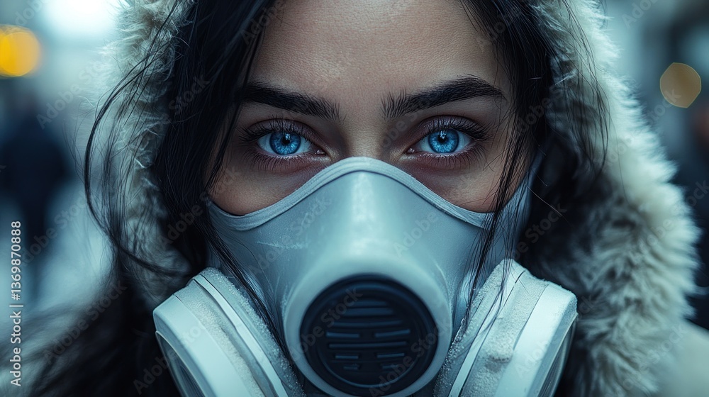 Blue Eyes Behind a Mask: A Post-Apocalyptic Portrait Blue Eyes Behind a Mask: A Post-Apocalyptic Portrait