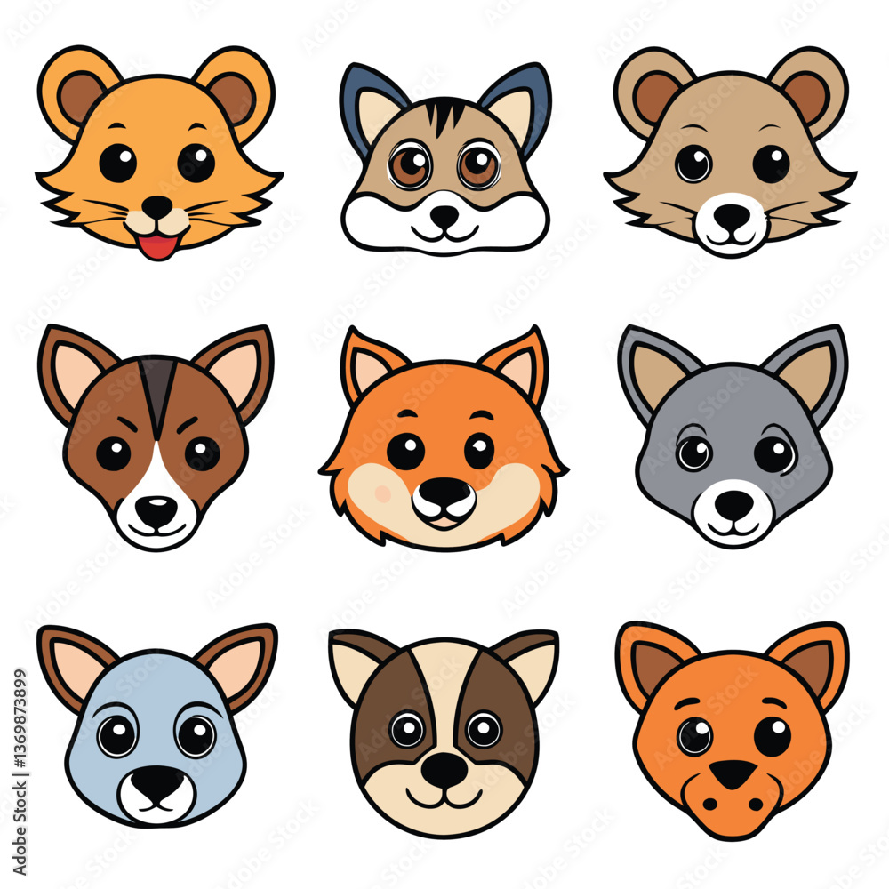 A diverse Vector set Illustrator Artwork Design A diverse Vector set Illustrator Artwork Design